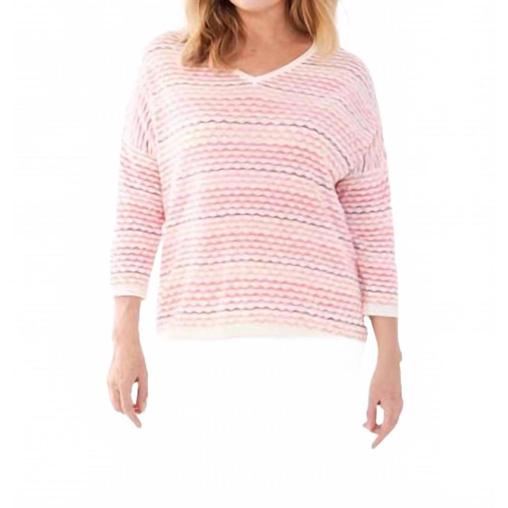 NEW FDJ kia stripe sweater in pink